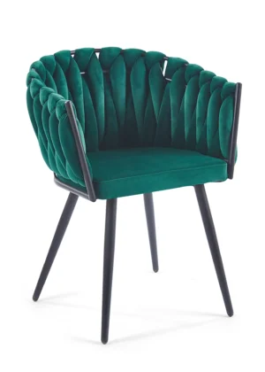 silla salon terciopelo verde
