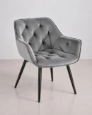 Silla tapizada con reposabrazos