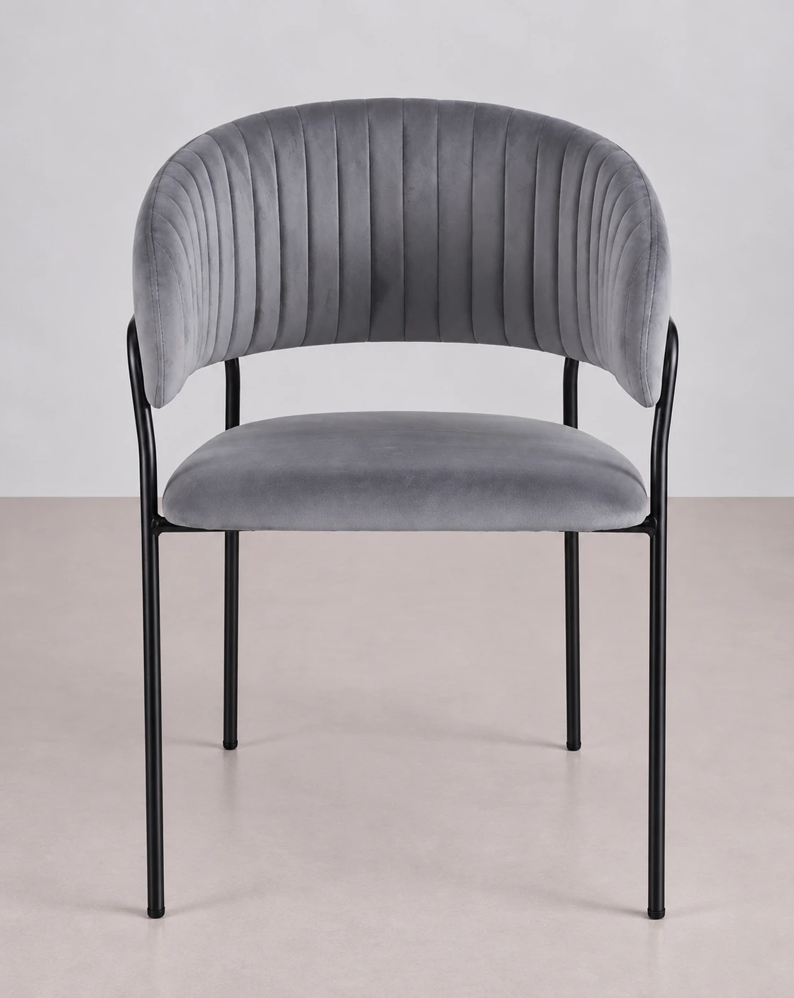 Silla de terciopelo moderna