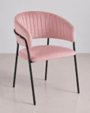 Élégante chaise rembourrée de velours