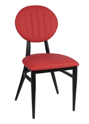 silla tapizada comedor nevada rojo