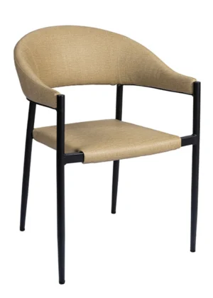 silla reposabrasos acolchada kiro trigo