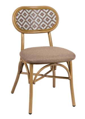 silla bistro cantata interior taupe hosteleria