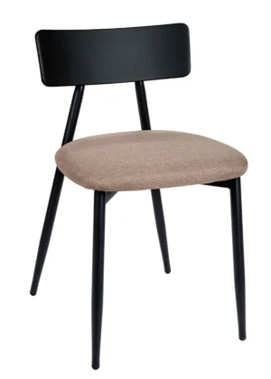 silla acolchada salon texas marfil taupe