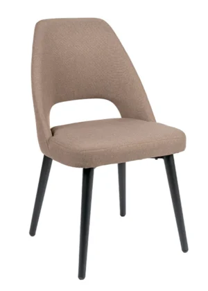 silla tapizada liria acolchada topo