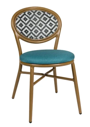 silla acolchada praga marina