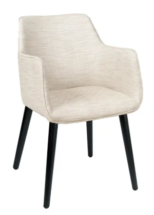 silla acolchada reposabrazos alpino lino