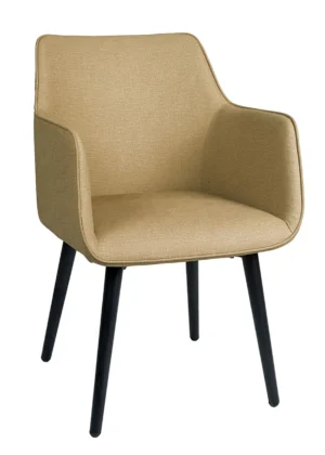 silla acolchada reposabrazos alpino trigo