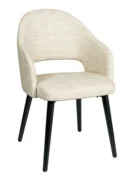 silla acolchada rialto marfil