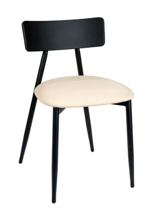 silla acolchada salon texas marfil