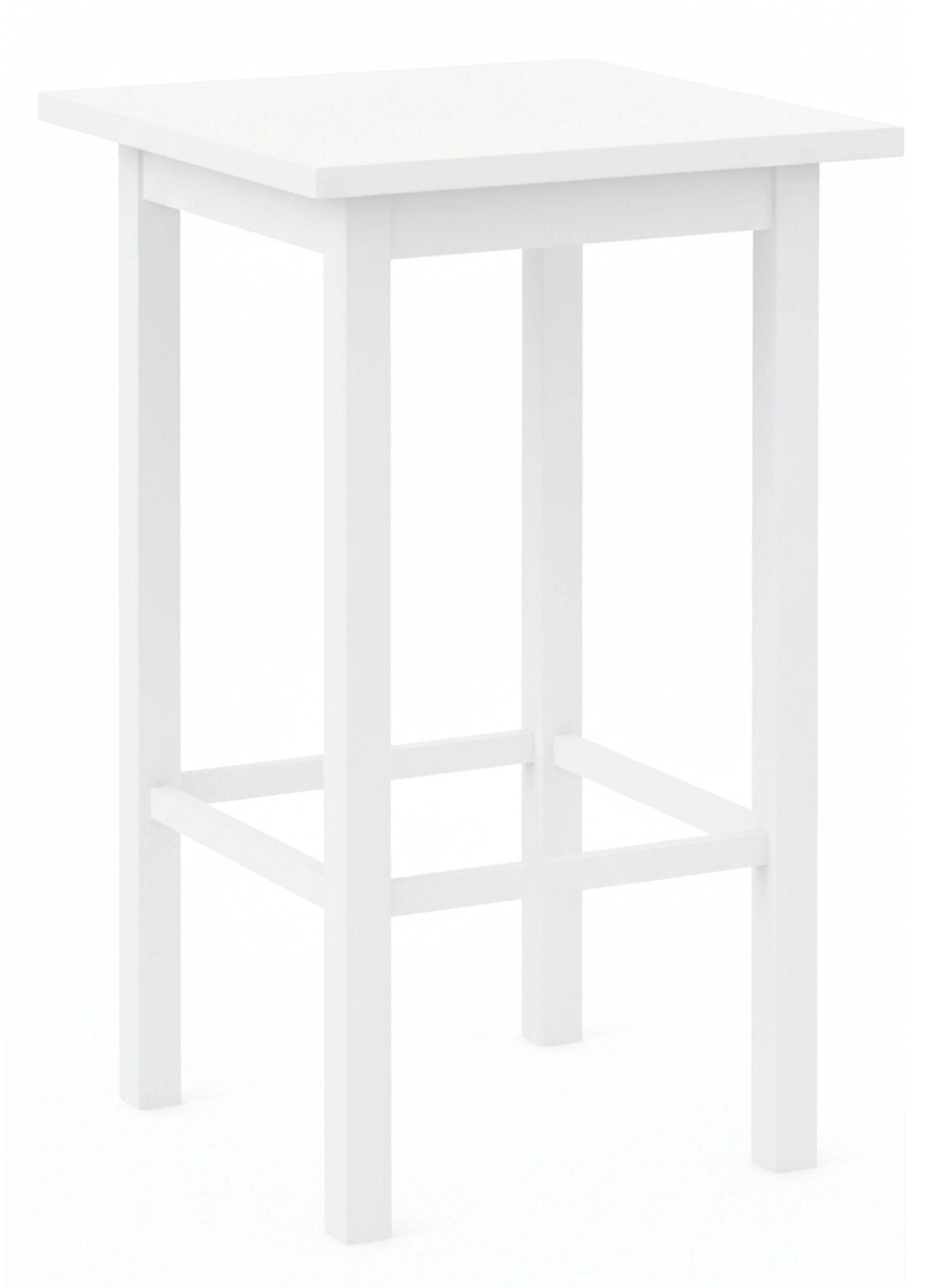 mesa alta cuadrada madera pino blanco hosteleria