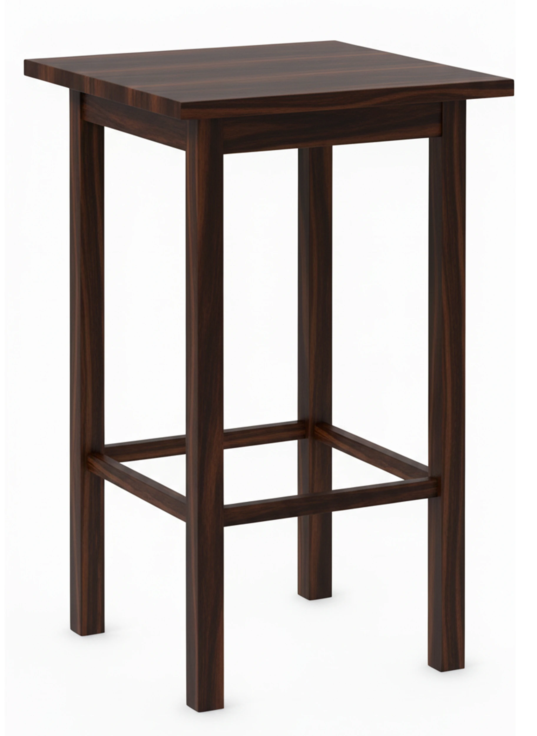 mesa alta cuadrada madera wengue hosteleria