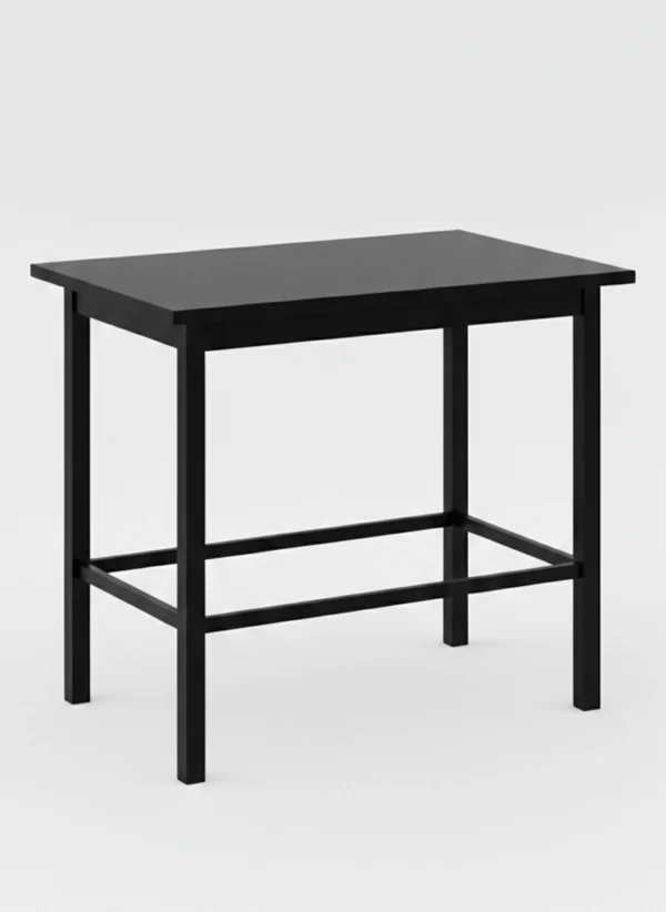 table haute rectangulaire pin noir CHR
