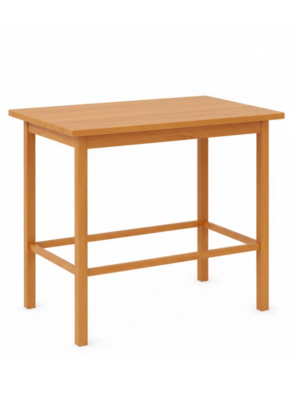 table haute rectangulaire pin miel CHR