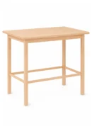 mesa alta rectangular madera pino natural hosteleria