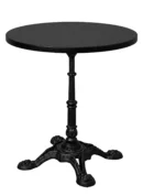 table bistrot noire