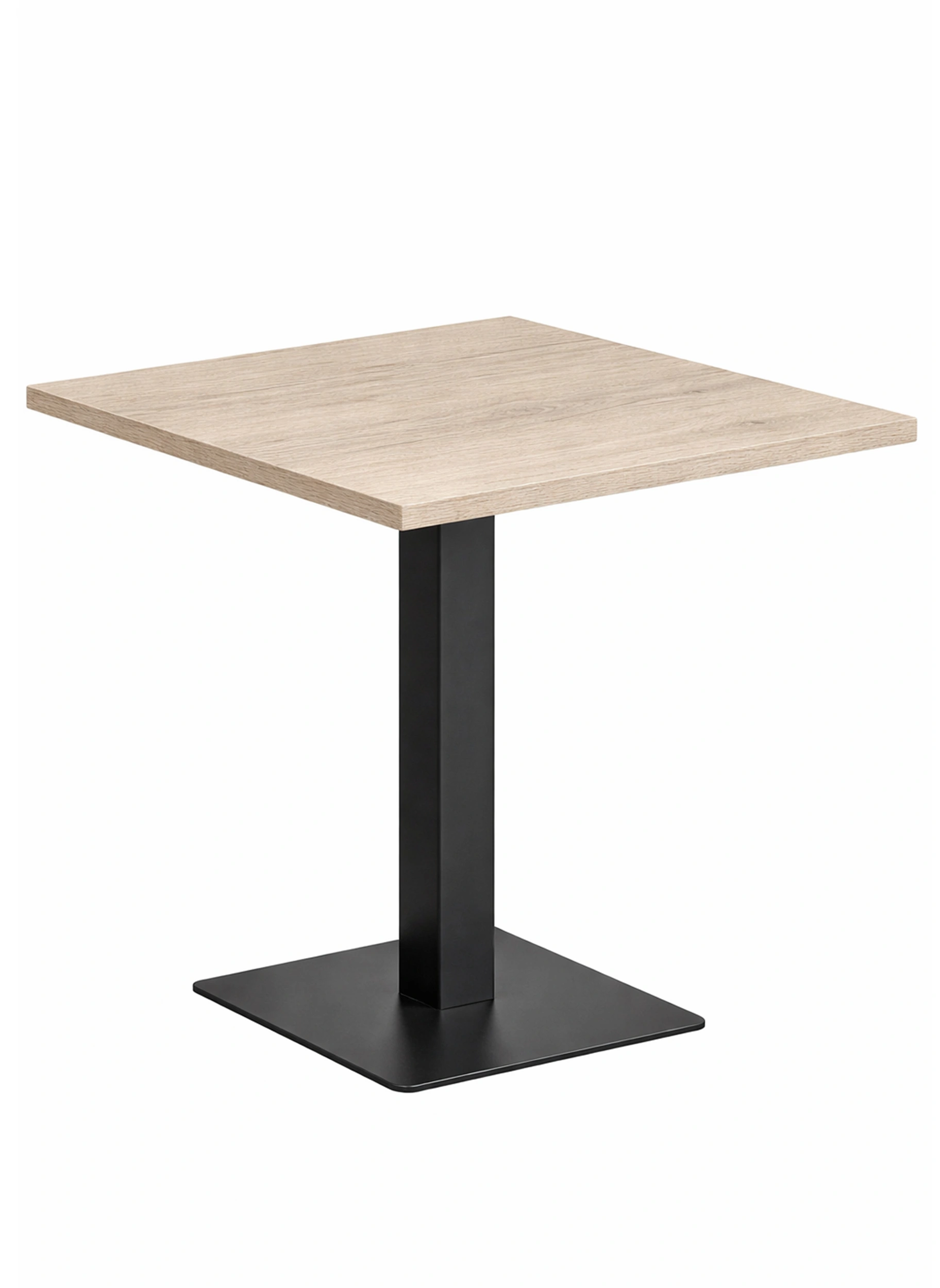 mesa pie central cuadrada ares