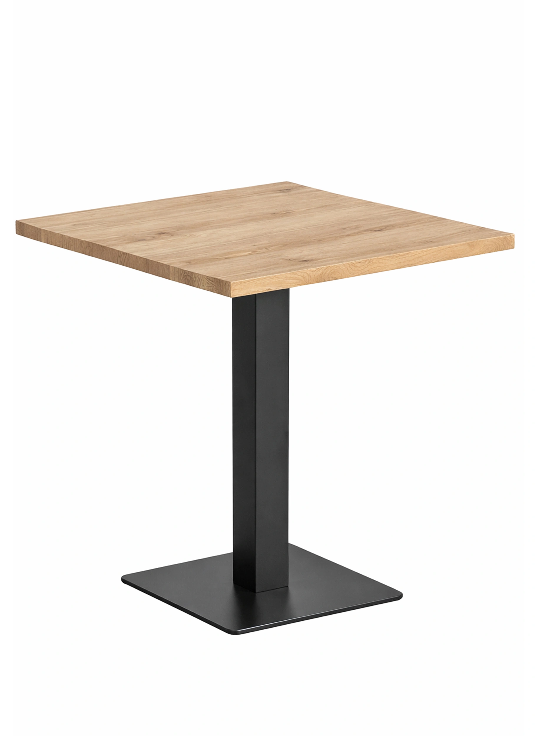 mesa pie central cuadrada croma