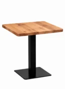 table de bar carrée bois massif noyer américain