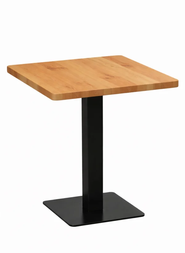 table de bar carrée en bois massif pin chêne