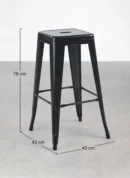 dimensions tabouret haut