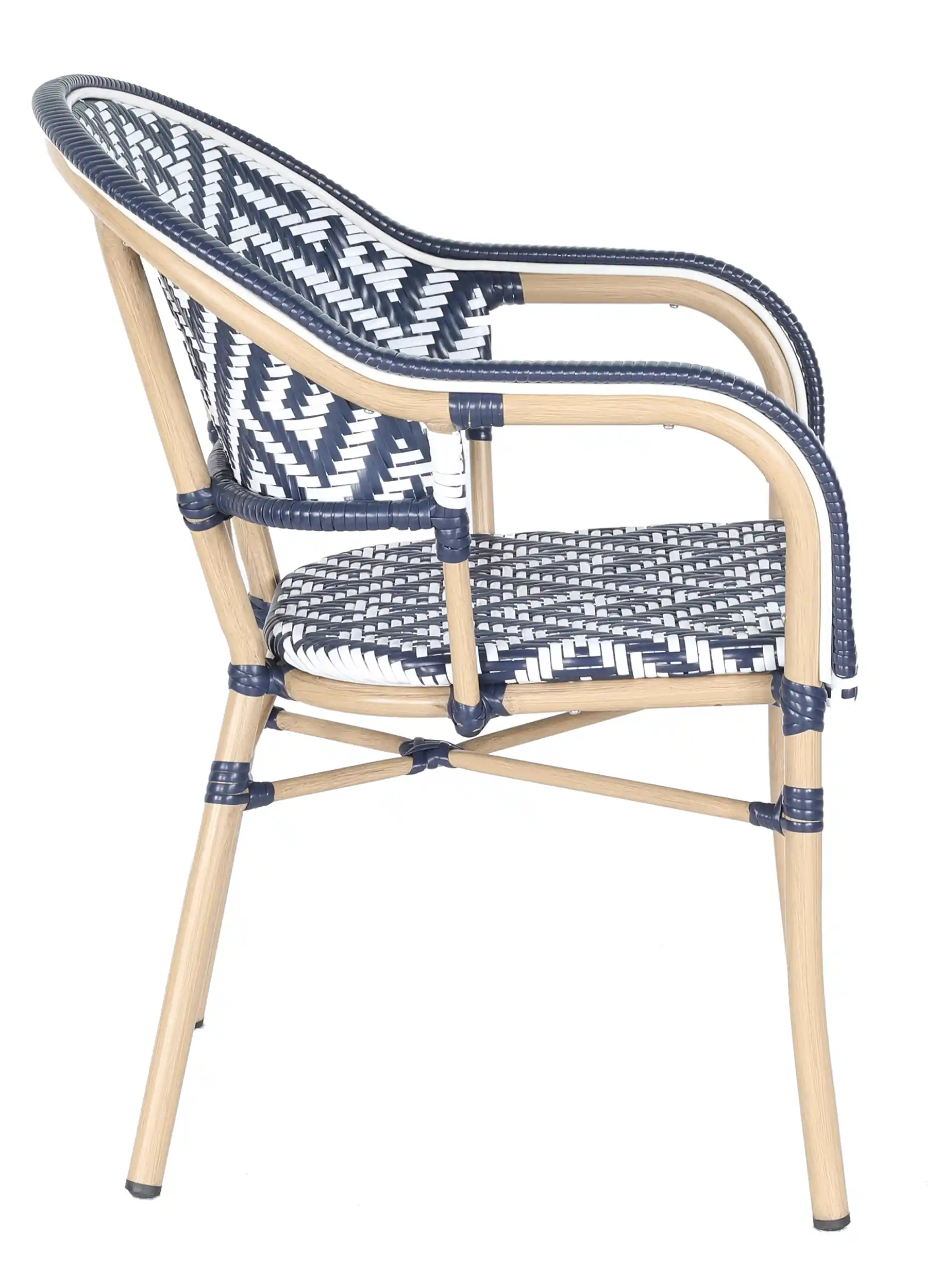 silla jardin bistro azul