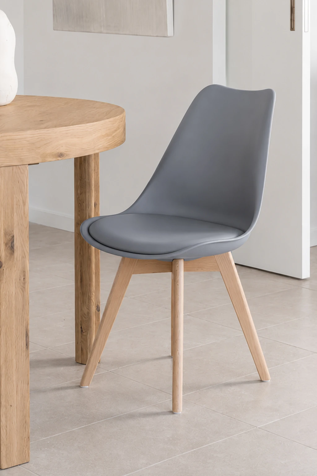 silla nordica barata gris