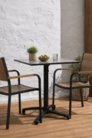 mesa abatible con sillas terraza