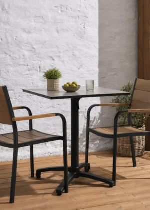 mesa abatible con sillas terraza