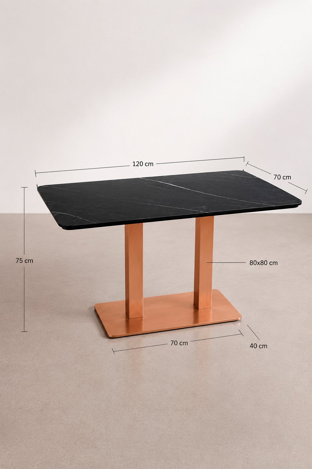 Conjunto de Mesa Comedor y Sillas Tapizadas Guntur - Imagen 7