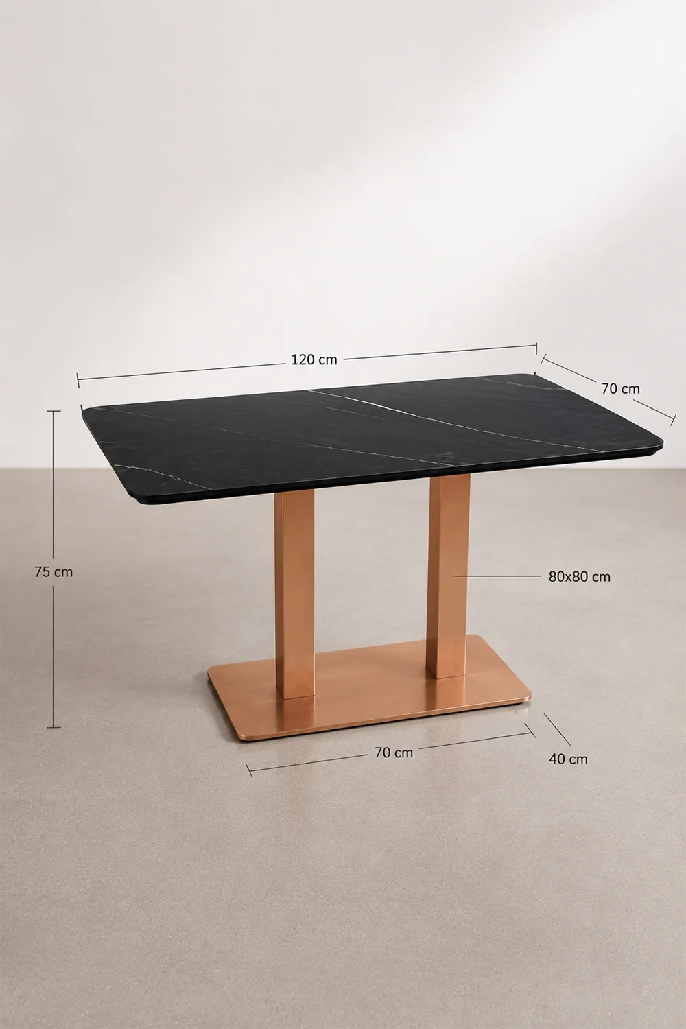 mesa grande rectangular medidas