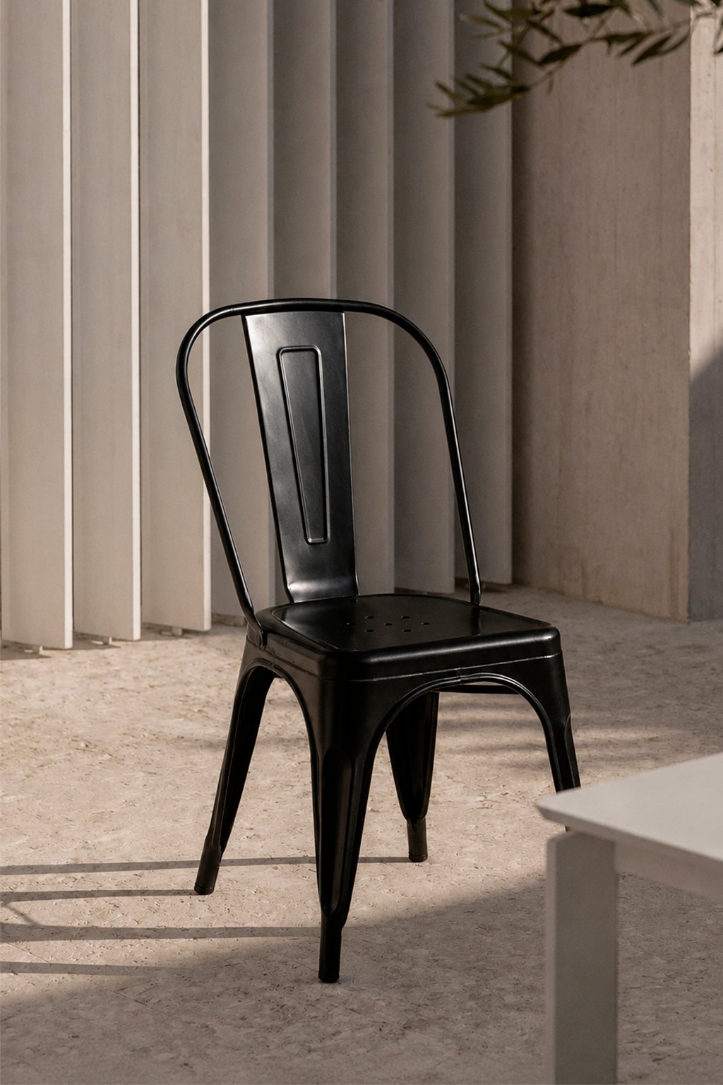 silla jardin vintage negro