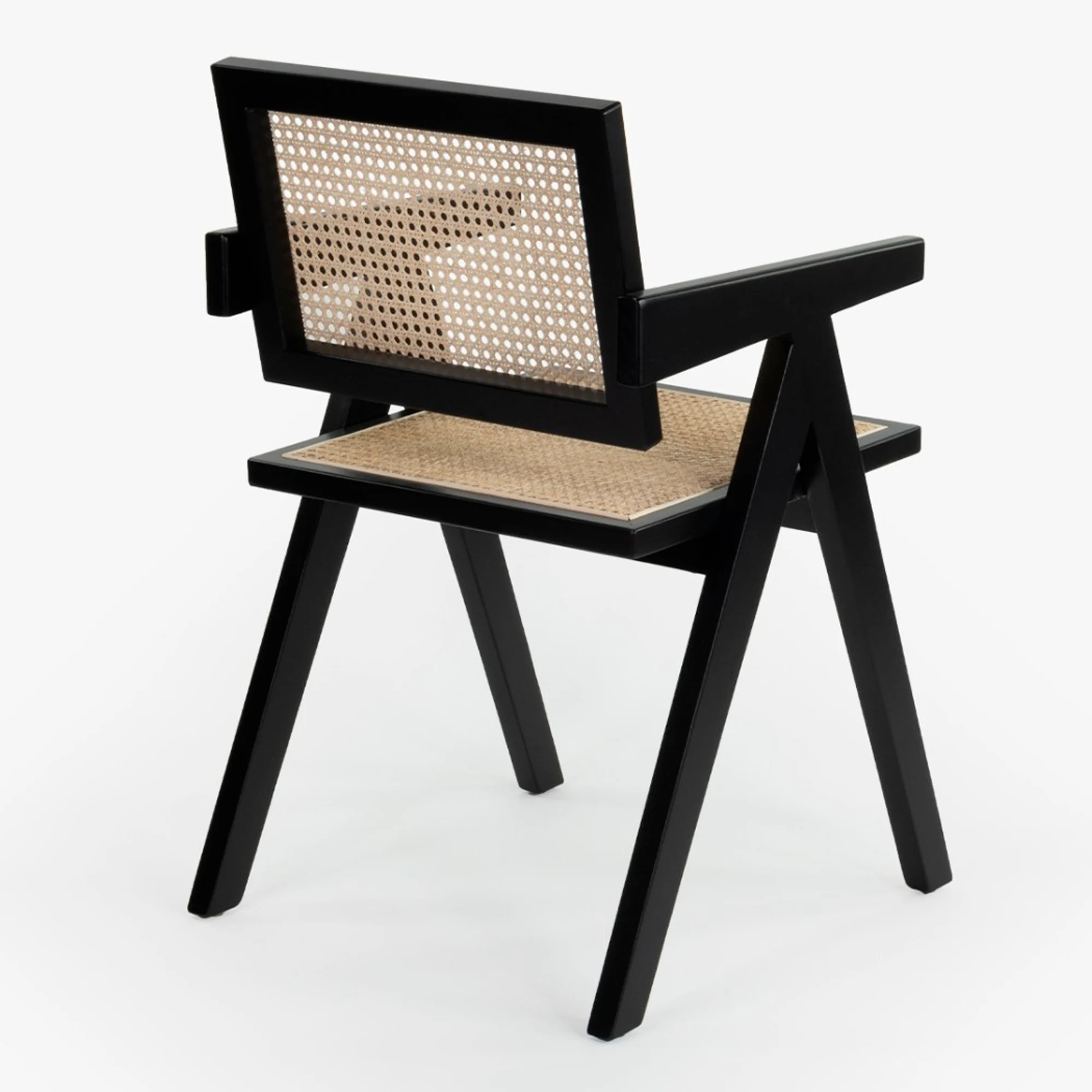 Silla Profesional de Madera y Ratán Oslo con Reposabrazos - Imagen 12