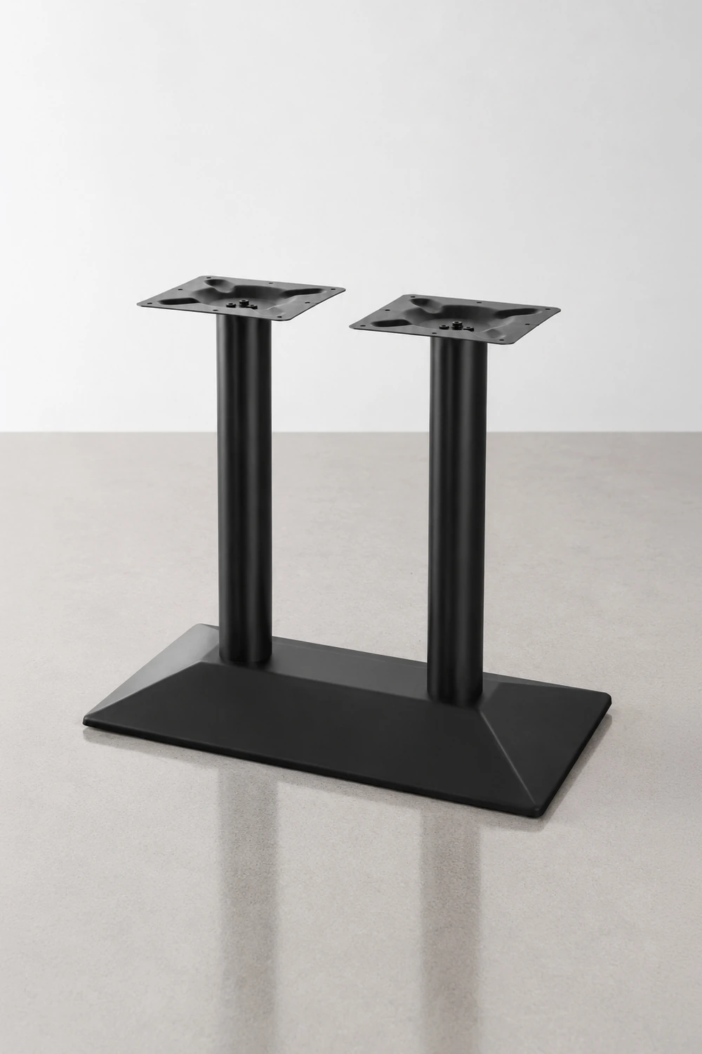 base doble de mesa rectangular