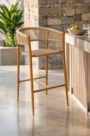 taburete de jardin ratan