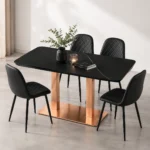 Mesa Comedor y Sillas Tapizadas