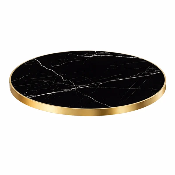 Tablero Mesa Contract Mármol Negro Piedra Sinterizada Brillo – Image 6