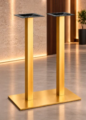Base doble de mesa Contract Alta Rectangular Bari Duo Plus