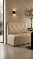 banco restaurante beige