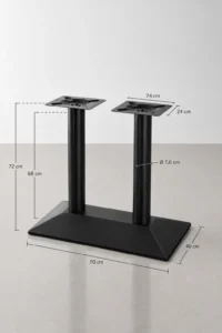 pie metalico de mesa grande