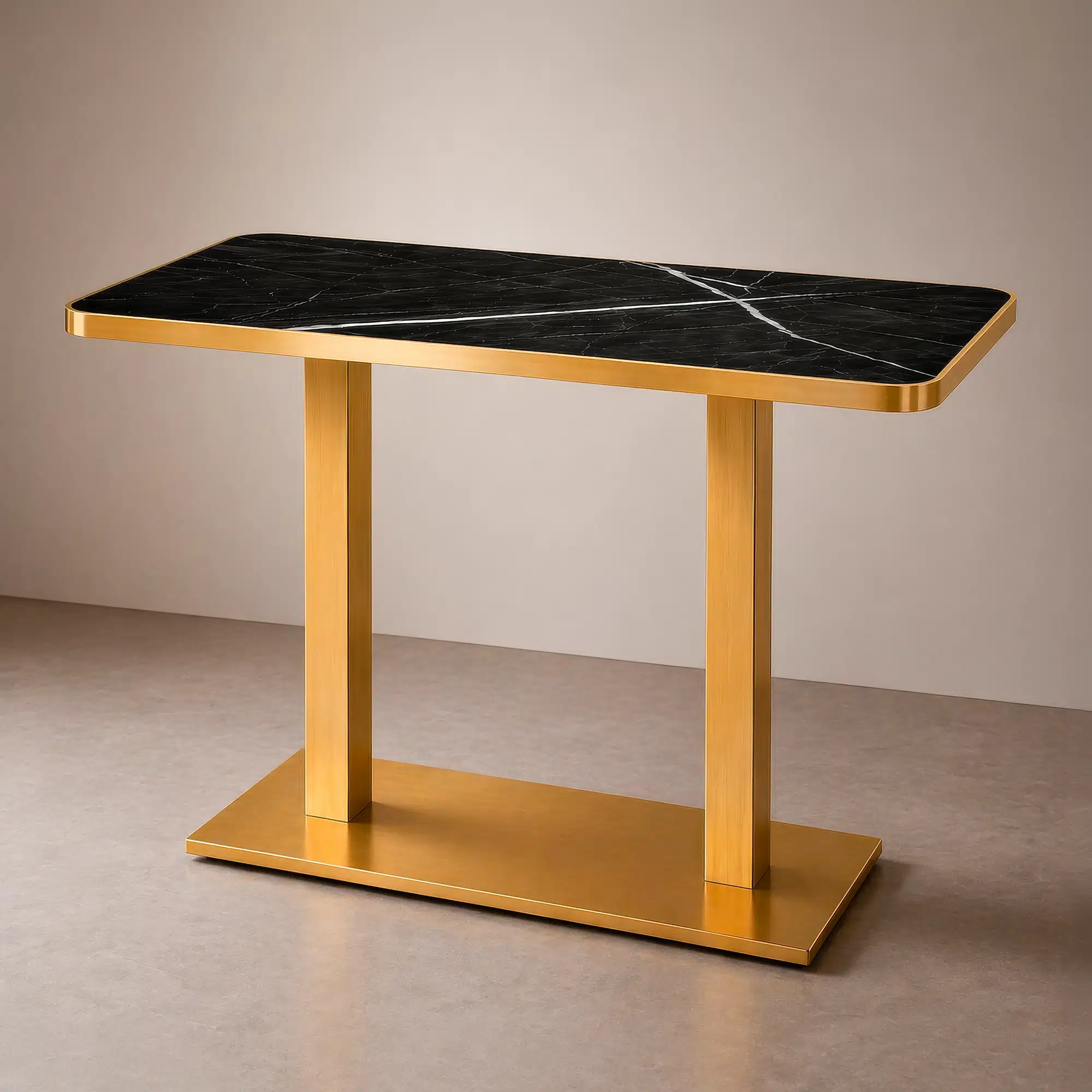 Pie Doble Mesa Contract Alta Rectangular Giza - Imagen 6