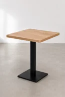 mesa cuadrada pie central