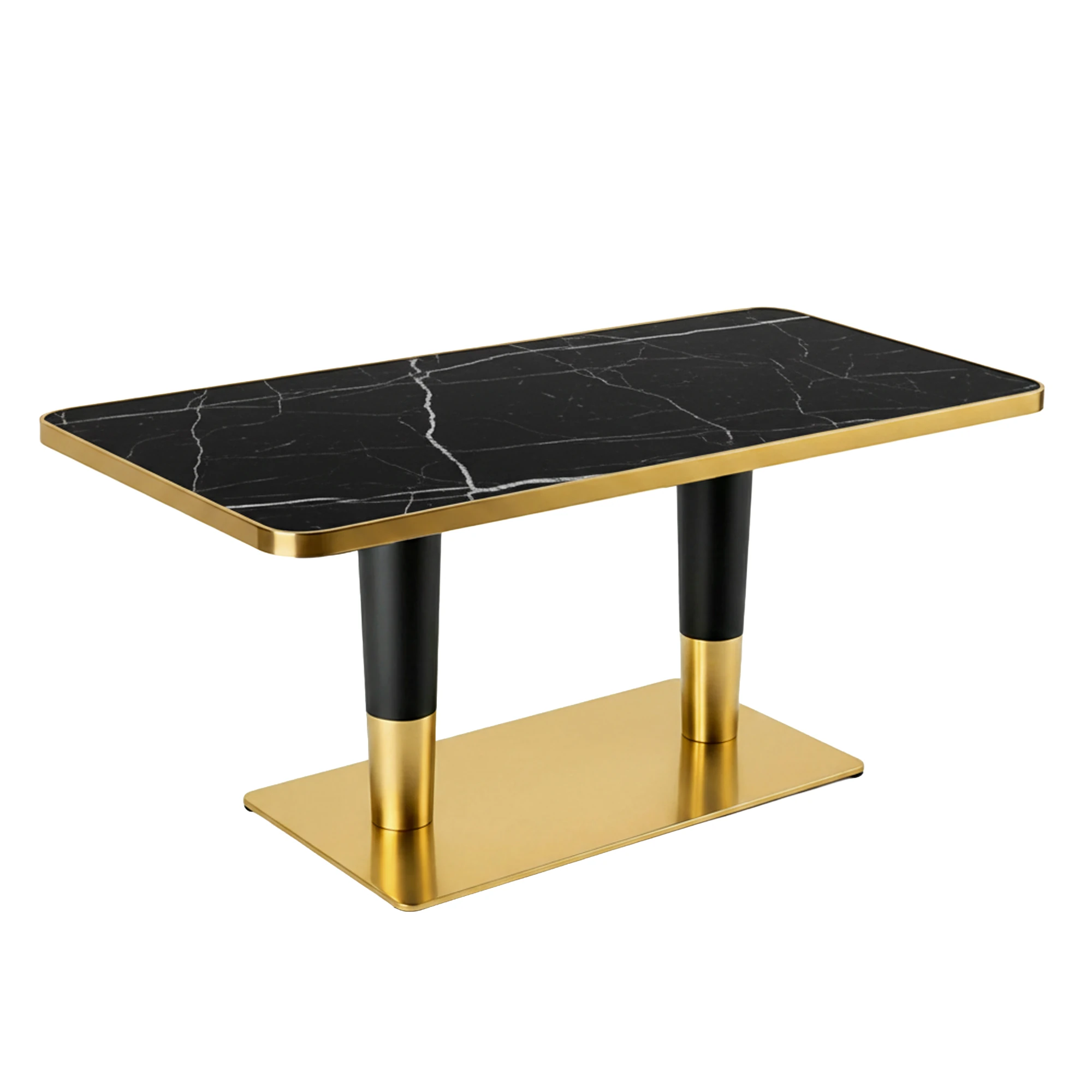 Mesa Contract Comedor Rectangular Kano Mármol Negro