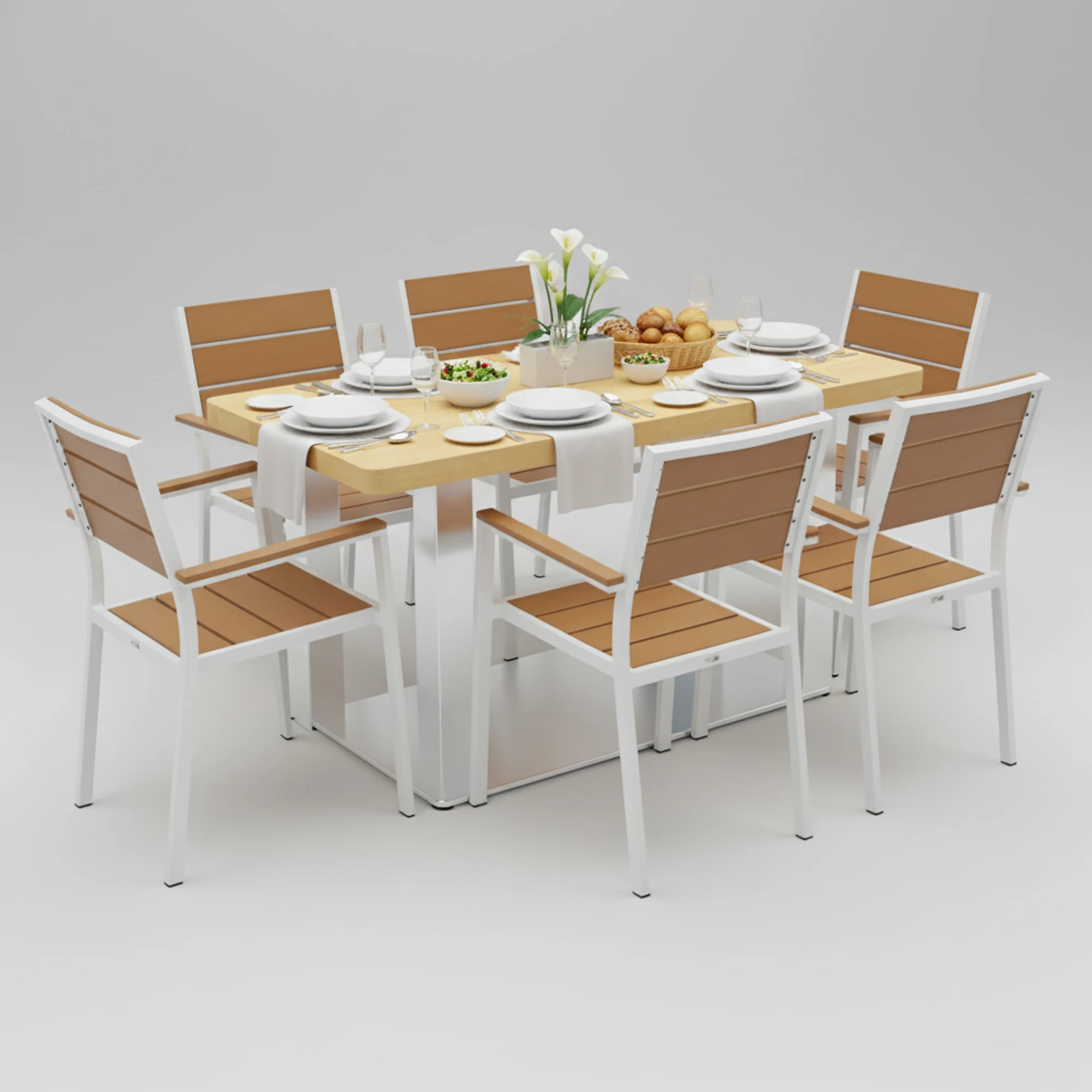 Tablero Mesa Contract Madera Maciza Abeto Natural - Imagen 2