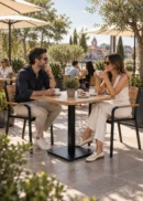 chaises et table de terrasse