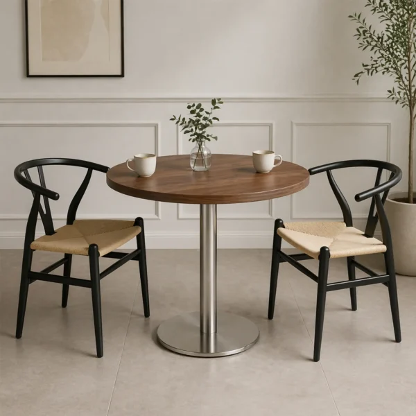 Pie de Mesa Redonda Alfa Round Inoxidable – Image 2