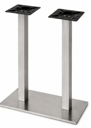 Pie Doble de Mesa Contract Alta Rectangular Lof