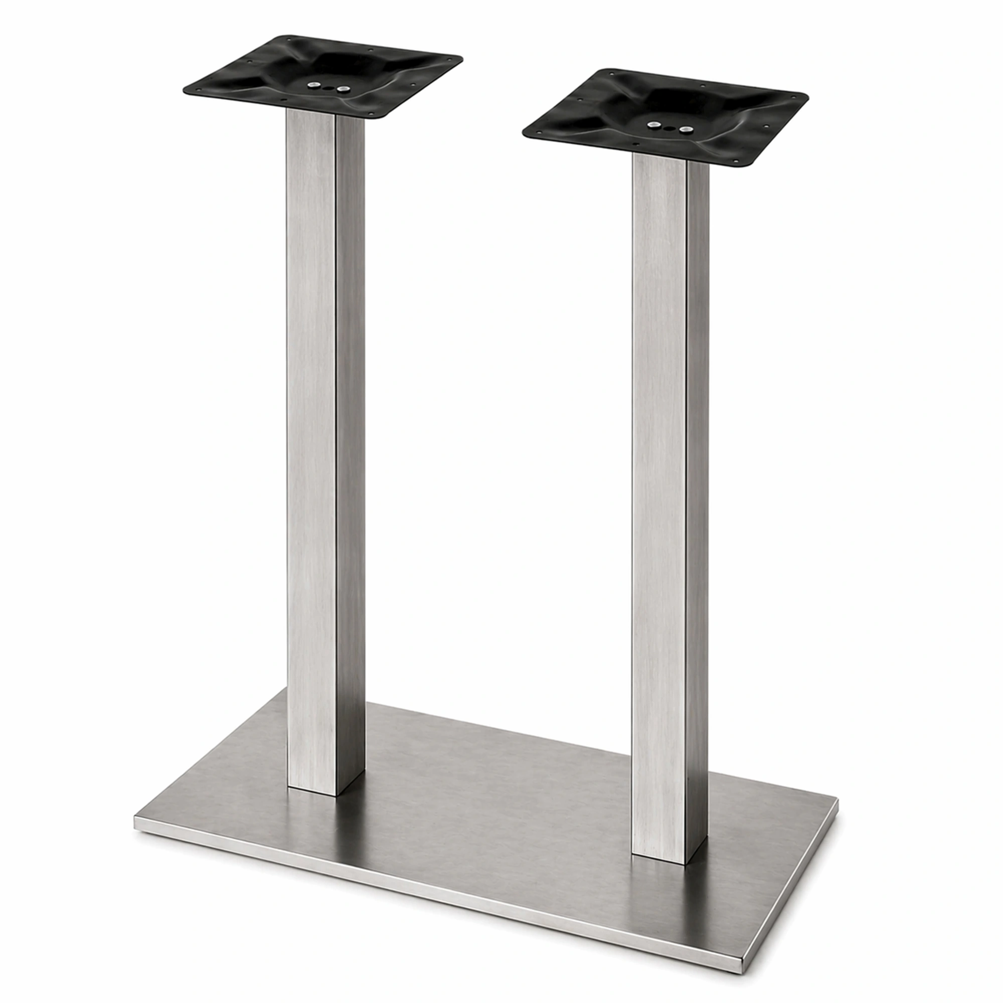 Pie Doble de Mesa Contract Alta Rectangular Lof