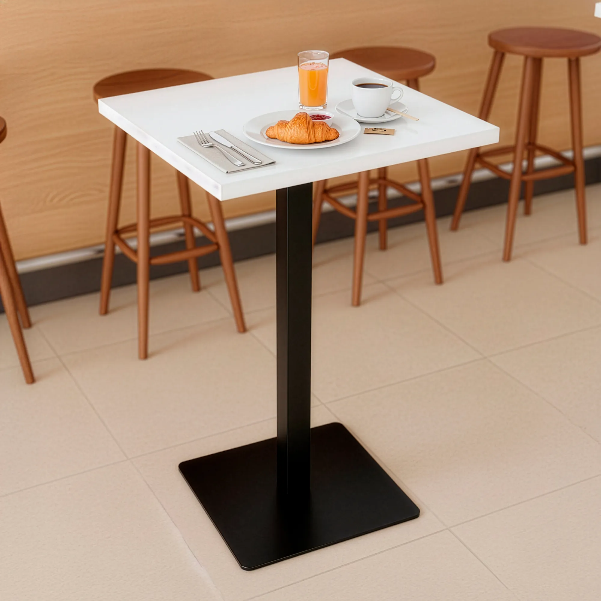 Pie de Mesa Contract Alta de Exterior Profesional Cuadrada Bartın - Imagen 2