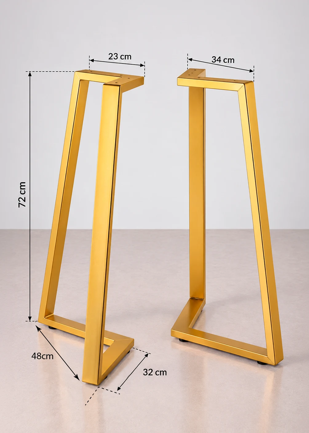 patas de mesa dorado